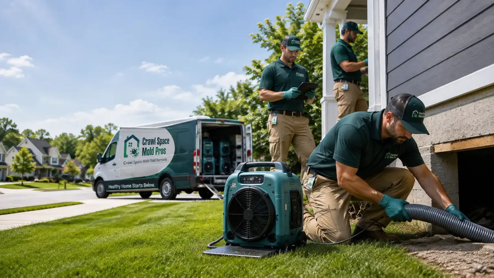Crawl Space Mold Removal in New Athens, OH